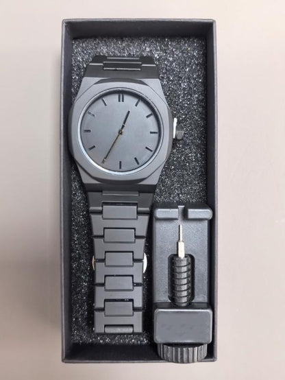 Men'S Quartz Watch in Polycarbonate, Modern Waterproof Watch, Fashionable Business Watch for All Occasions, Gift Box & Adjustment Tool Included