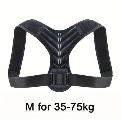Universal Back Support Brace for Improved Posture, Adjustable Body Shaping Belt for Men and Women, Breathable and Professional Quality