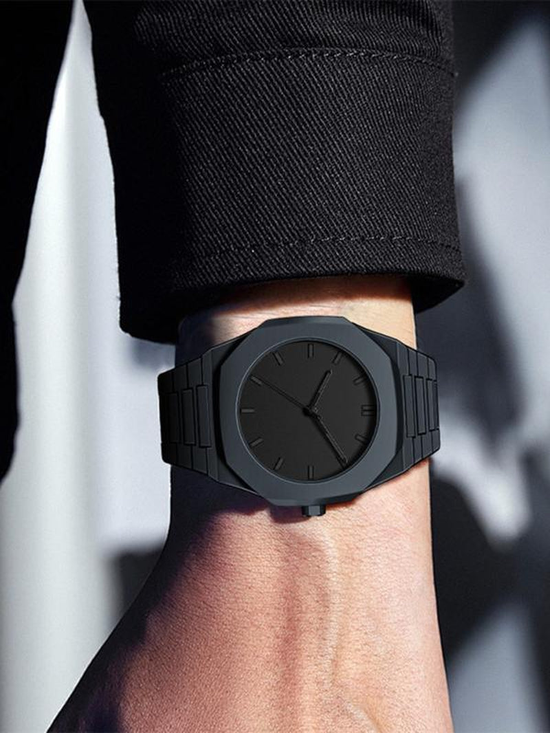 Men'S Quartz Watch in Polycarbonate, Modern Waterproof Watch, Fashionable Business Watch for All Occasions, Gift Box & Adjustment Tool Included
