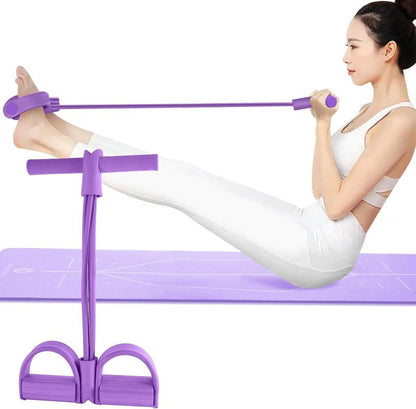 Artificial Tension Pedal Elastic Band (Environmental Natural Latex)| Stretch Band Adjustable Resistance Yoga Stretch Belt| Professional Fitness Equipment Arm and Waist Training Exercise Equipment