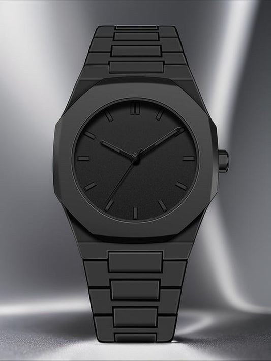 Men'S Quartz Watch in Polycarbonate, Modern Waterproof Watch, Fashionable Business Watch for All Occasions, Gift Box & Adjustment Tool Included