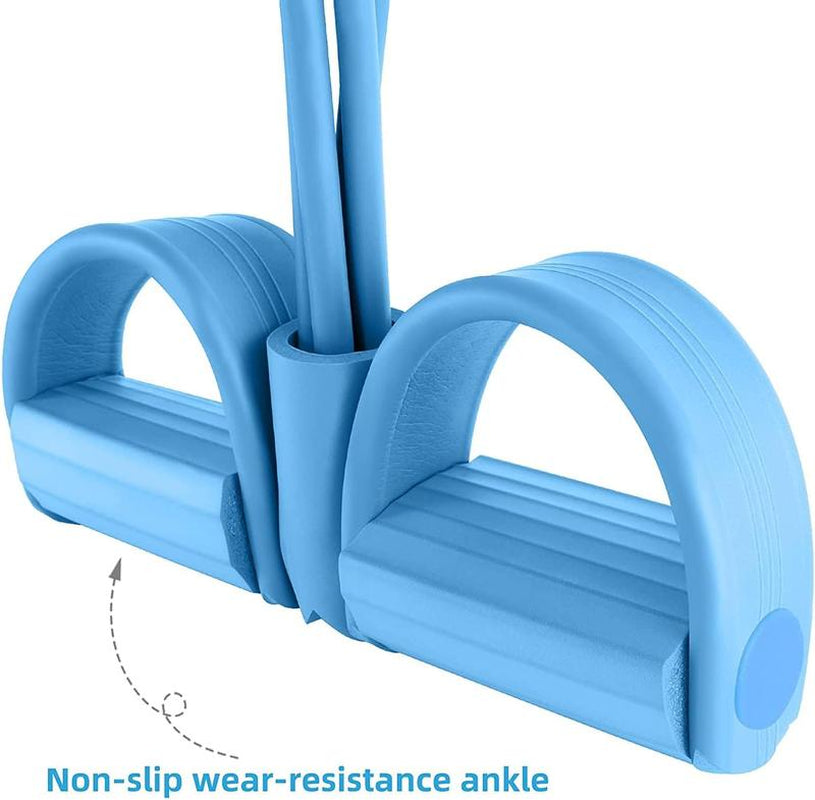 Artificial Tension Pedal Elastic Band (Environmental Natural Latex)| Stretch Band Adjustable Resistance Yoga Stretch Belt| Professional Fitness Equipment Arm and Waist Training Exercise Equipment