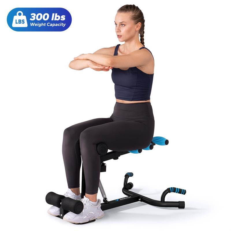 Merach Deep Squat Machine, Adjustable Glutes Workout for Home Gym Workout Training, Sit up Machine for Abs and Muscle Building, Abdominal Bench, Push up Fitness Equipment, Tiktokshopblackfriday